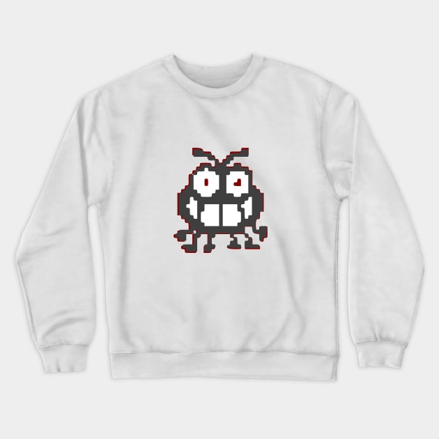 8-bit Gaming Bug bit me Crewneck Sweatshirt by benhonda2